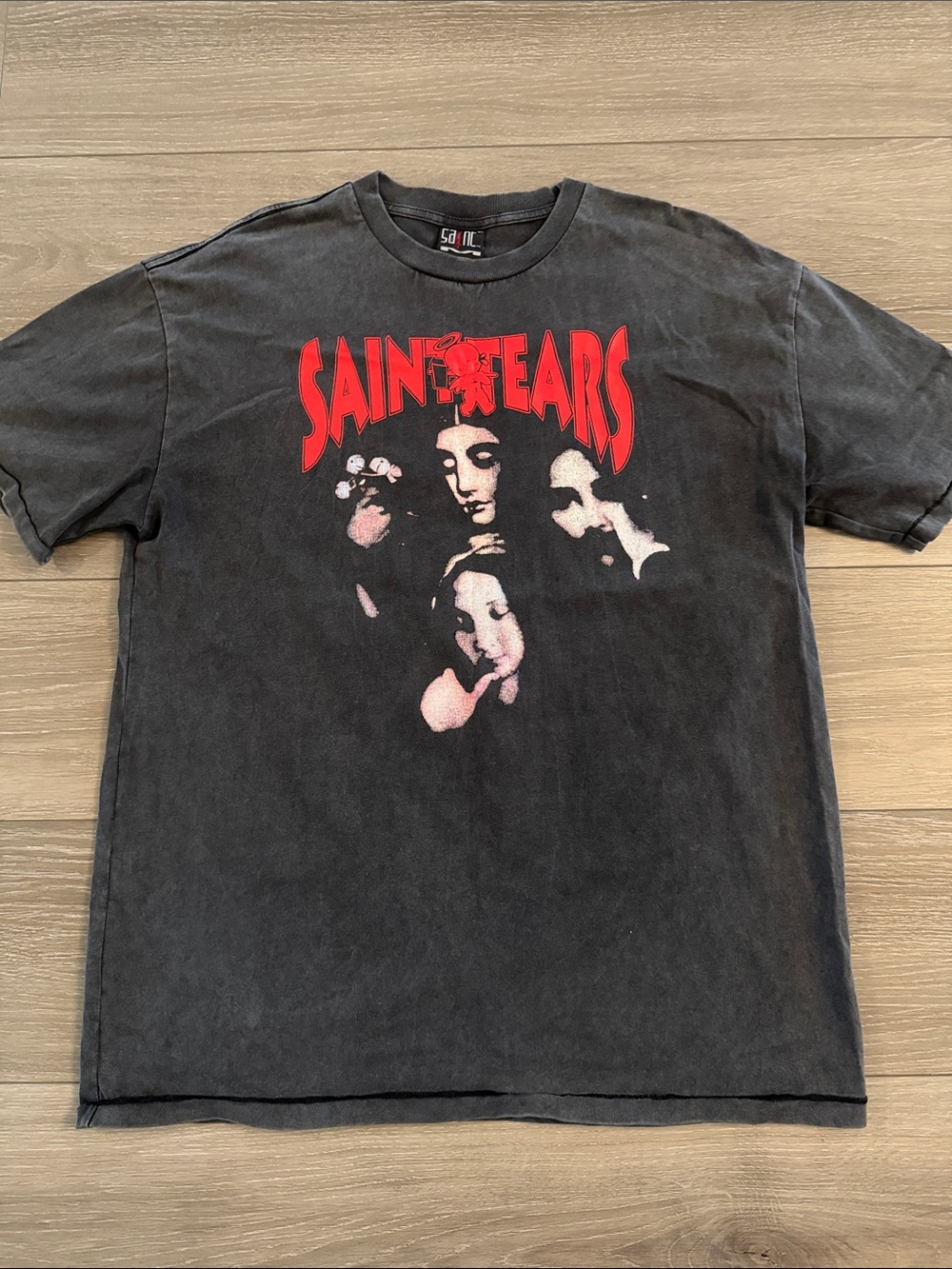 Saint Michael x Denim Tears Graphic Tee - Black / Red